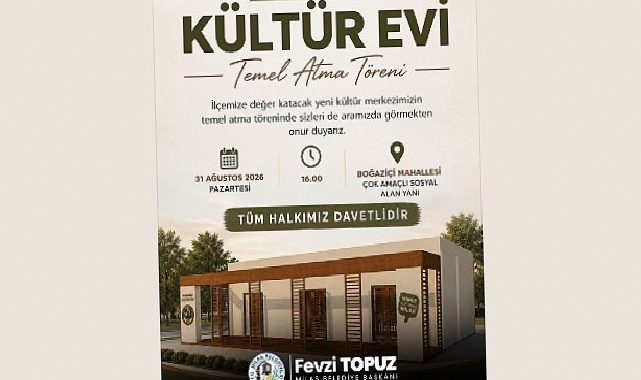 Kültür Meskeni için temel atma töreni gerçekleştirilecek