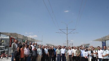 Lider Altay Basın Mensuplarıyla Birlikte Raylı Sistem Projelerini İnceledi