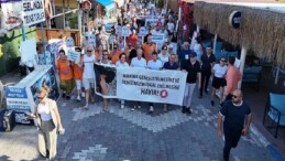 Sığacık’tan güçlü ileti: “Deniz bizim, Sığacık hepimizin”