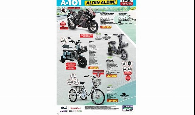 A101’de Motosiklet Fırsatı