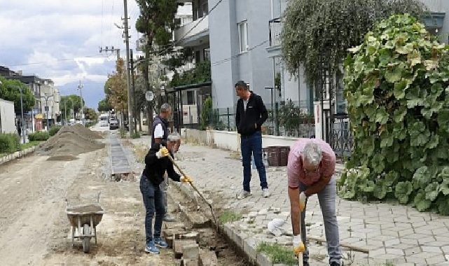 Burhaniye’de Fen İşleri Takımları Alanda Çalışmalarını Sürdürüyor