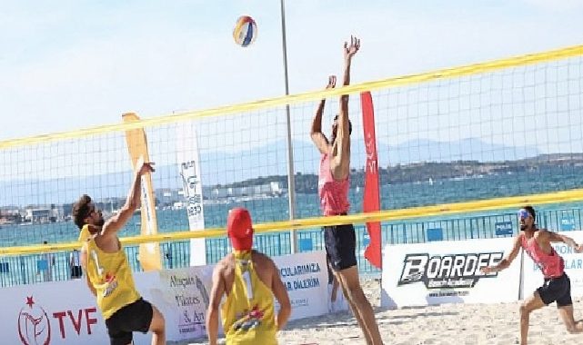 Çeşme’de Milletlerarası Grand Slam Plaj Voleybolu heyecanı yaşandı