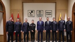 Konya İtfaiye Teşkilatı Heyeti İtfaiye Haftası Vesilesiyle Lider Altay’ı Ziyaret Etti