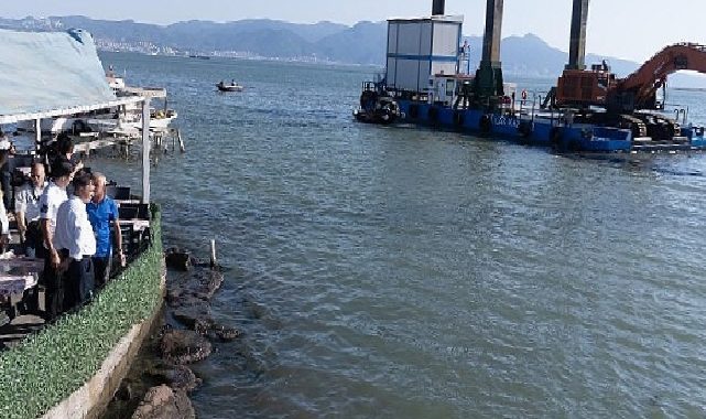 1,5 milyon ton taban çamuru çıkarıldı, rota kuzeye çevrildi