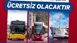 6 Ekim’de toplu ulaşım fiyatsız