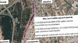 Aksu Lara Caddesi’nde asfalt çalışması yapılacak