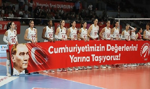 Aras Kargo Spor Kulübü, Sultanlar Ligi’nde Cumhuriyet Bayramı Coşkusunu Parkeye Taşıdı