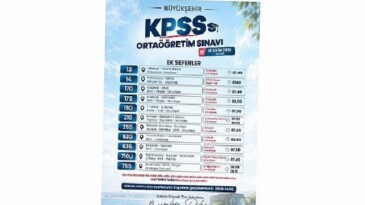 Büyükşehir’den KPSS için özel ulaşım planlaması