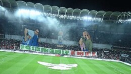 Filistin Milli Takımı ile Konyaspor’un Karşılaştığı Maçta Tüm Dünyaya Filistin’e Takviye İletisi Verildi