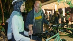 Görme engelliler Kültürpark’ta pedal çevirdi