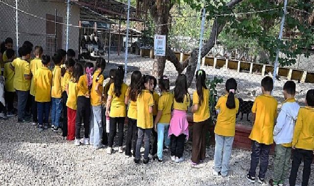 Hayvanları Muhafaza Günü’nde miniklerden manalı ziyaret