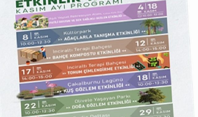 İzmir’de kasım ayı tabiatla iç içe geçecek