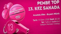 Pembe Top 13. Sefer Alanda, Anadolu Efes, Bayern Münih karşısında parkede