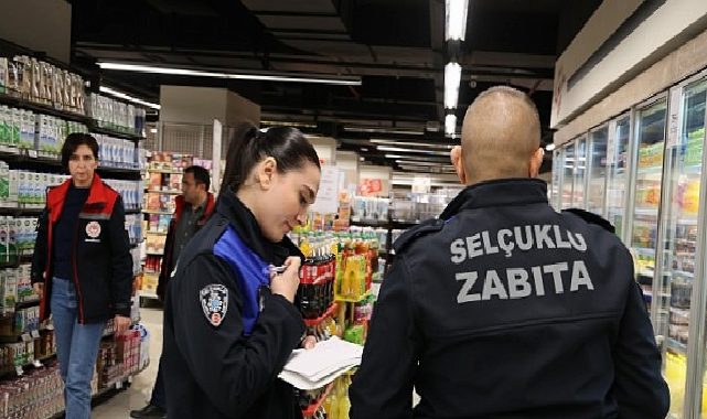 Selçuklu’da Market Kontrolleri Sürüyor